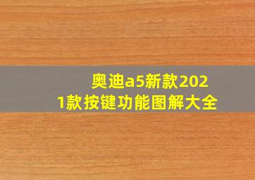 奥迪a5新款2021款按键功能图解大全