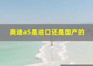 奥迪a5是进口还是国产的