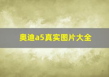 奥迪a5真实图片大全