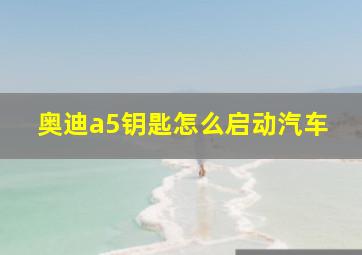 奥迪a5钥匙怎么启动汽车