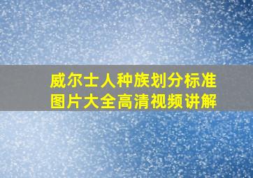 威尔士人种族划分标准图片大全高清视频讲解