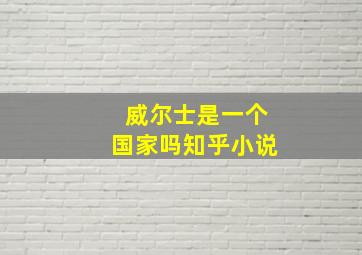 威尔士是一个国家吗知乎小说