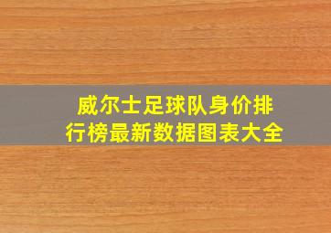 威尔士足球队身价排行榜最新数据图表大全