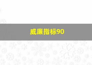 威廉指标90