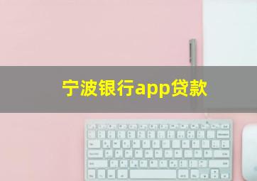 宁波银行app贷款