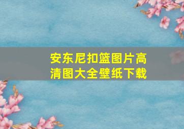 安东尼扣篮图片高清图大全壁纸下载