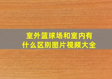 室外篮球场和室内有什么区别图片视频大全