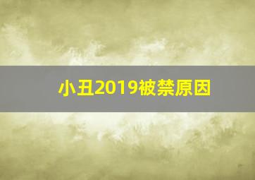 小丑2019被禁原因