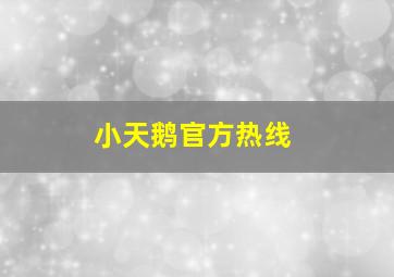 小天鹅官方热线