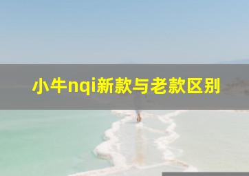 小牛nqi新款与老款区别