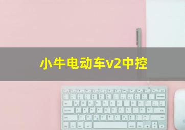 小牛电动车v2中控