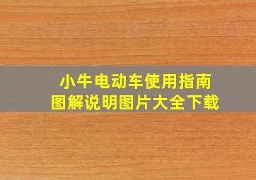 小牛电动车使用指南图解说明图片大全下载