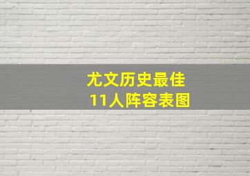 尤文历史最佳11人阵容表图