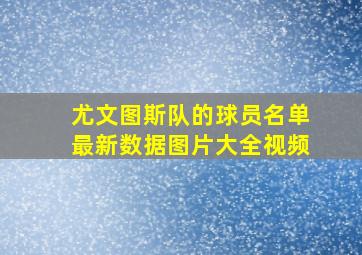 尤文图斯队的球员名单最新数据图片大全视频