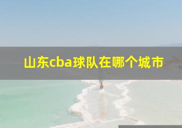 山东cba球队在哪个城市