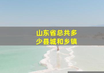 山东省总共多少县城和乡镇