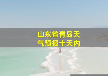 山东省青岛天气预报十天内