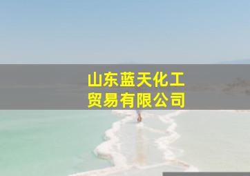 山东蓝天化工贸易有限公司