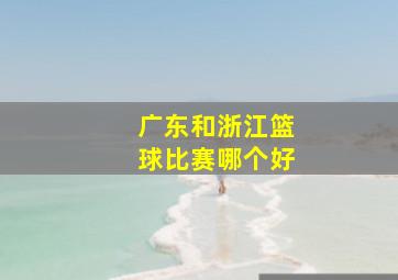 广东和浙江篮球比赛哪个好