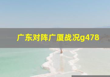 广东对阵广厦战况g478