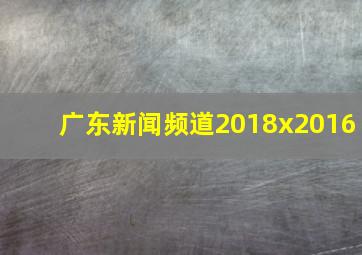 广东新闻频道2018x2016