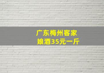 广东梅州客家娘酒35元一斤