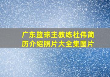 广东篮球主教练杜伟简历介绍照片大全集图片