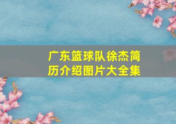 广东篮球队徐杰简历介绍图片大全集