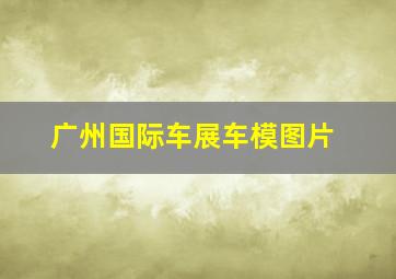 广州国际车展车模图片