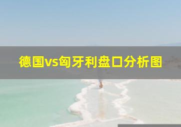 德国vs匈牙利盘口分析图