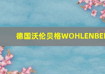 德国沃伦贝格WOHLENBERG