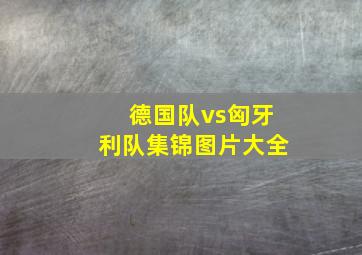 德国队vs匈牙利队集锦图片大全