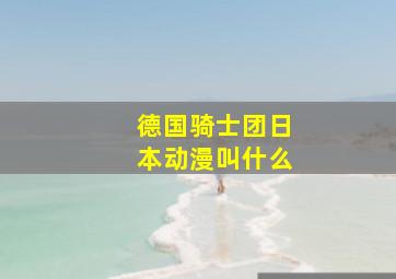 德国骑士团日本动漫叫什么