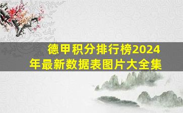 德甲积分排行榜2024年最新数据表图片大全集