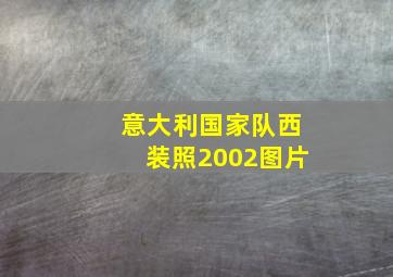 意大利国家队西装照2002图片