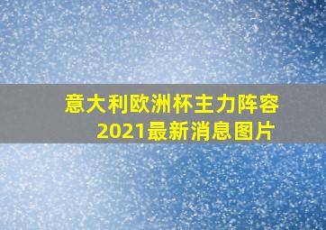 意大利欧洲杯主力阵容2021最新消息图片