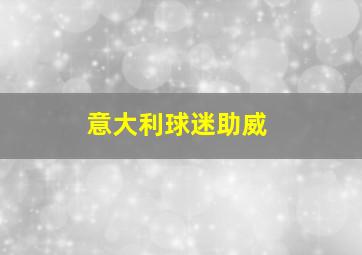 意大利球迷助威