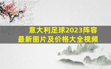 意大利足球2023阵容最新图片及价格大全视频