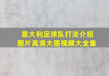 意大利足球队打法介绍图片高清大图视频大全集