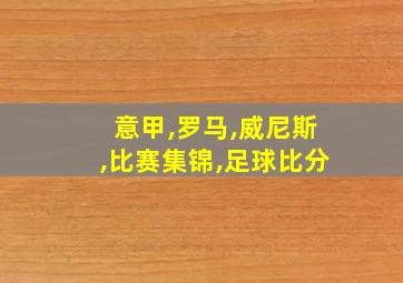 意甲,罗马,威尼斯,比赛集锦,足球比分