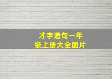 才字造句一年级上册大全图片