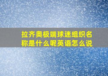 拉齐奥极端球迷组织名称是什么呢英语怎么说