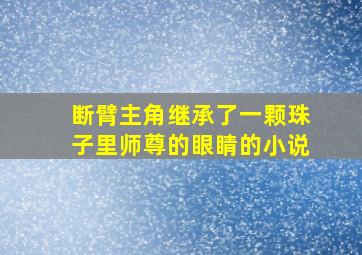 断臂主角继承了一颗珠子里师尊的眼睛的小说