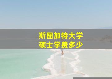 斯图加特大学硕士学费多少