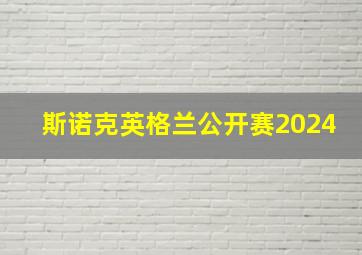 斯诺克英格兰公开赛2024