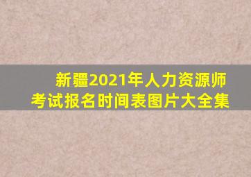 新疆2021年人力资源师考试报名时间表图片大全集