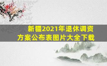 新疆2021年退休调资方案公布表图片大全下载