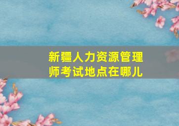 新疆人力资源管理师考试地点在哪儿