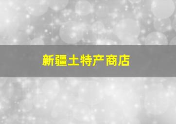 新疆土特产商店