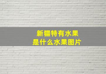 新疆特有水果是什么水果图片